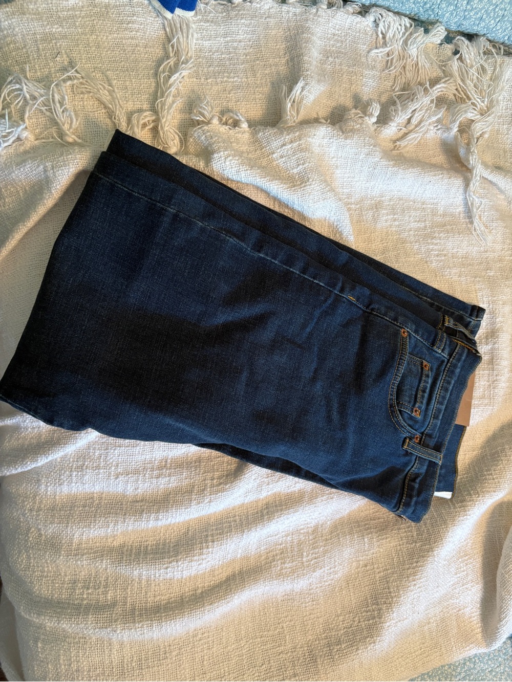 NWT Boden Women's Mid-Rise Cigarette Leg Jeans - Dark Blue size 30 - Picture 2 of 5